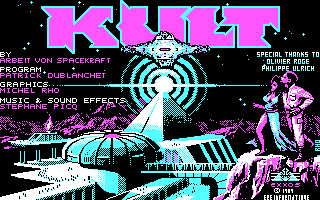 KULT CGA-Titelbildschirm (320×200)